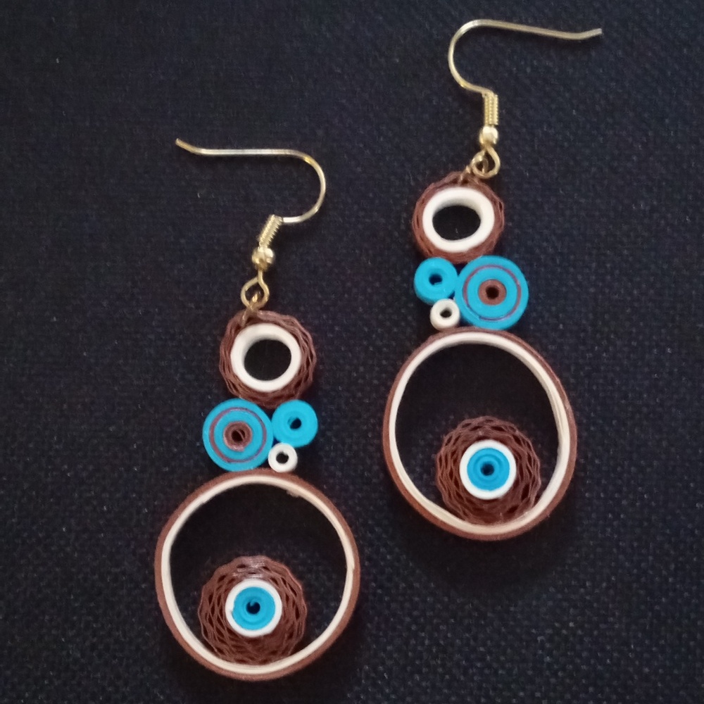 Papaer Quilled Earrings